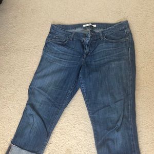 Joe’s jeans Wide cuff Raw Kicker Crop 31